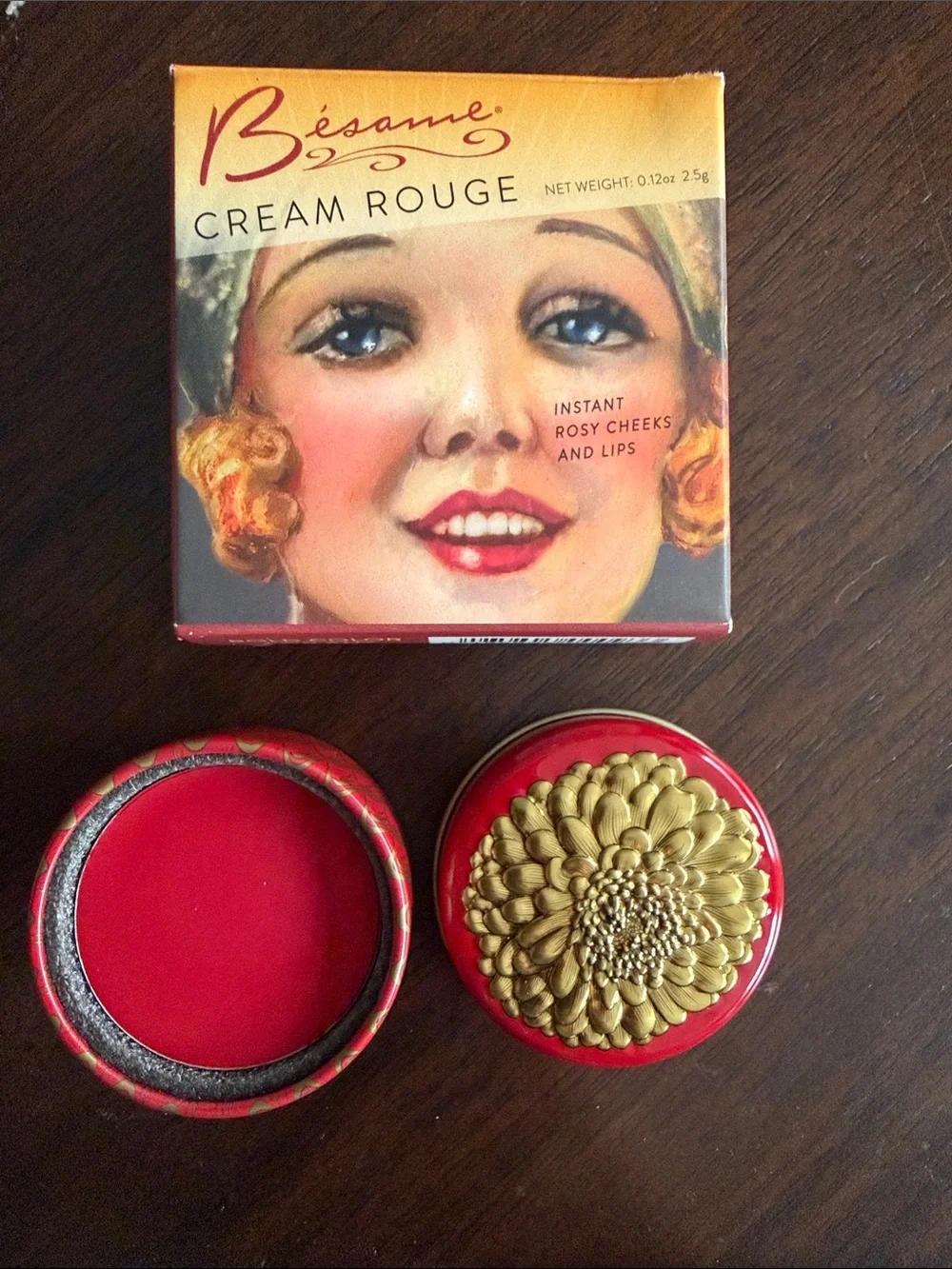 Bésame Cream Rouge - Rosy Pink Cheek & Lip Tint